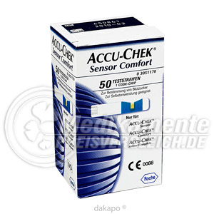 ACCU CHEK Sensor Comfort Glucose Teststreifen