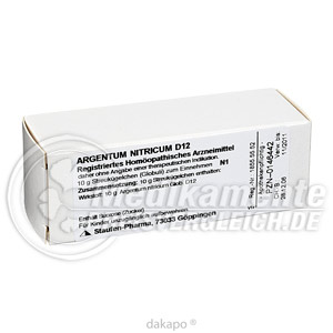 ARGENTUM NITRICUM D 12 Globuli