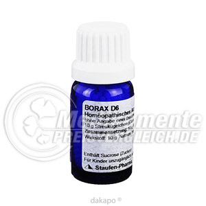 BORAX D 6 Globuli
