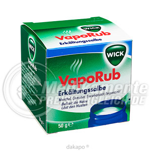 Wick Vaporub Erkaeltungssa