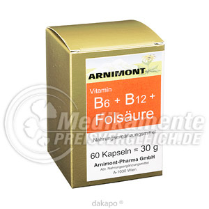 VITAMIN B 6 + B 12 + Folsauere Kapseln