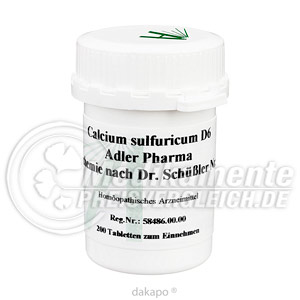 BIOCHEMIE 12 Calcium sulf.D6 Adl.Ph. Tabl. Schüßler Salze Adler Preisvergleich