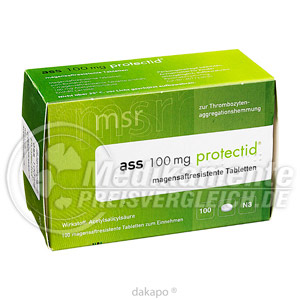 ASS 100 mg protectid Tabl. magensaftr.