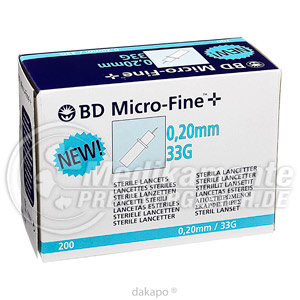 B-d Micro Fine+ Lanzetten 33 G 0,20 Mm