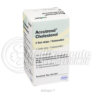 Accutrend Cholesterol Teststreifen