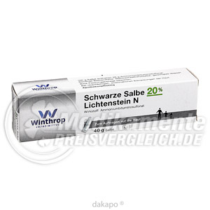 Schwarze Salbe 20% Licht N