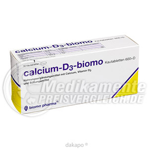 CALCIUM D3 biomo Kautabletten