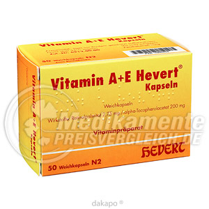 VITAMIN A+E Hevert Kapseln