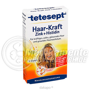 TETESEPT Haar Kraft Zink+Histidin Kapseln