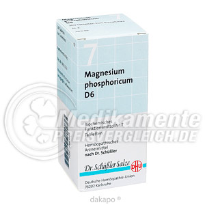 Sch�ssler Salze BIOCHEMIE  7 Magnesium Phosphoricum D 6 Tabl. Sch��ler Salze DH