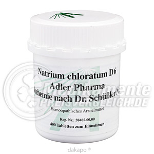 BIOCHEMIE Adler 8 Natrium chlor.D6 Adl.Ph. Tabl. Preisvergleich