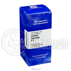 BIOCHEMIE  1 Calcium Fluoratum D 6 Tabl. Sch��ler Salze ISO