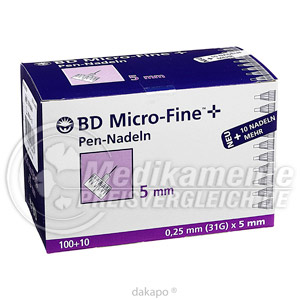 B-d Micro Fine+ 5 Nadeln 110x0,25x5 Mm