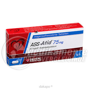 ASS ATID 75 mg Tabl. magensaftr.