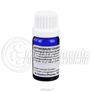 ANTIMONIUM CRUDUM D 10 Globuli