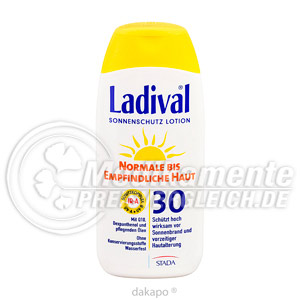 LADIVAL norm.bis empfindl.Haut Lotion LSF 30