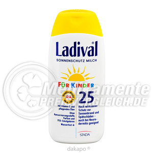 LADIVAL Kinder Sonnenmilch LSF 25