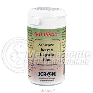 SCHWARZBEEREN Kapseln Plus Vitalhaus