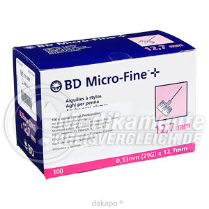B-d Micro-fine+ 12,7 Nadeln 0,33x12,7 Mm