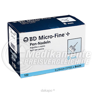B-d Micro-fine+ 8 Nadeln 0,25x8 Mm Preisvergleich