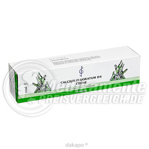 BIOCHEMIE  1 Calcium fluoratum D 6 Creme Sch��ler Salze BOMBASTUS