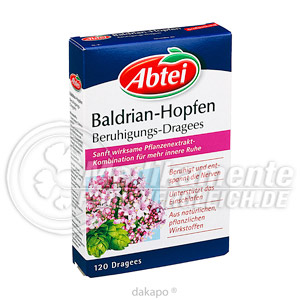 ABTEI Baldrian Hopfen Beruhigungs Dragees
