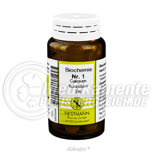 BIOCHEMIE  1 Calcium fluoratum D 6 Tabl. Sch��ler Salze Nestmann Sch��ler Salze