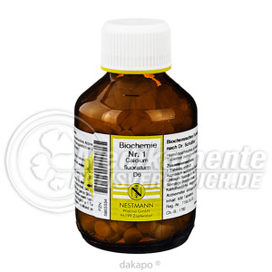 BIOCHEMIE  1 Calcium fluoratum D 6 Tabl. Sch��ler Salze Nestmann Sch��ler Salze