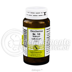 BIOCHEMIE  10 Natrium sulfuricum D 12 Tabl. Sch��ler Salze Nestmann Sch��ler Sa