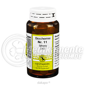 BIOCHEMIE  11 Silicea D 12 Tabl. Sch��ler Salze Nestmann Sch��ler Salze Nestman