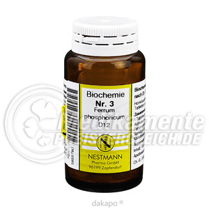 BIOCHEMIE  3 Ferrum phosphoricum D 12 Tabl. Sch��ler Salze Nestmann Sch��ler Sa