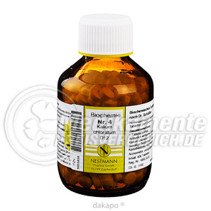 BIOCHEMIE  4 Kalium chloratum D 12 Tabl. Sch��ler Salze Nestmann Sch��ler Salze