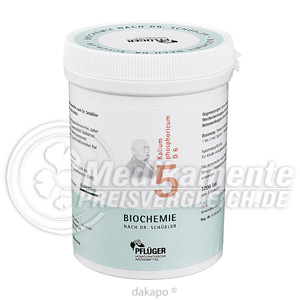 BIOCHEMIE  5 Kalium phosph.D 6 Tabl. Sch��ler Salze Pflueger