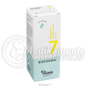 BIOCHEMIE  7 Magnesium phos.D 6 Tropfen Sch��ler Salze Pflueger