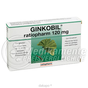 GINKOBIL ratiopharm 120 mg Filmtabletten
