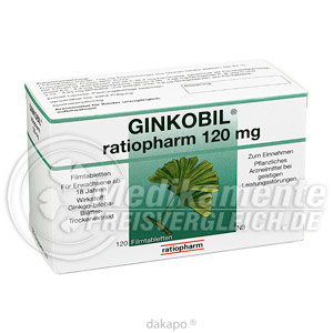 GINKOBIL ratiopharm 120 mg Filmtabletten