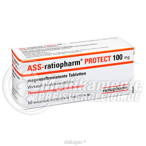 ASS RATIOPHARM Protect 100 mg Tbl.mag.s.r.
