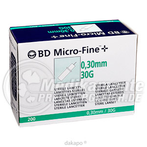 B-d Micro Fine+ Lanzetten 30 G