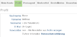 Abbildung&nbsp;Profil