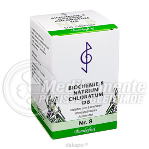 BIOCHEMIE 8 Natrium chloratum D 6 Tabletten Preisvergleich