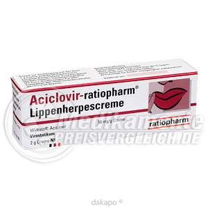 Aciclovir Ratiopharm Lippenherpes Preisvergleich