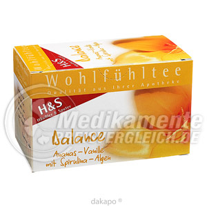 H&s Wohlfuehltee Balance Btl. Preisvergleich