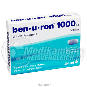 BEN U RON 1000 mg Tabl. Preisvergleich