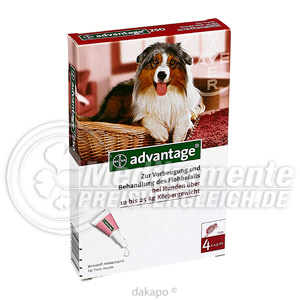 Advantage 250 Loesung F.hunde Pipetten Preisvergleich
